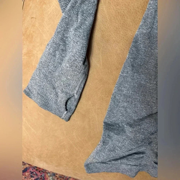 Athleta Fast Track Jacket Heather Gray Full Zip Women’s Size Medium - Picture 4 of 8